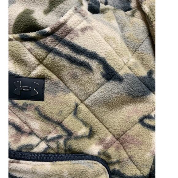 Under Armour Rut Camo Pants Women 4 Loose Fit Straight Leg Camouflage Fleece NWT - Picture 16 of 16